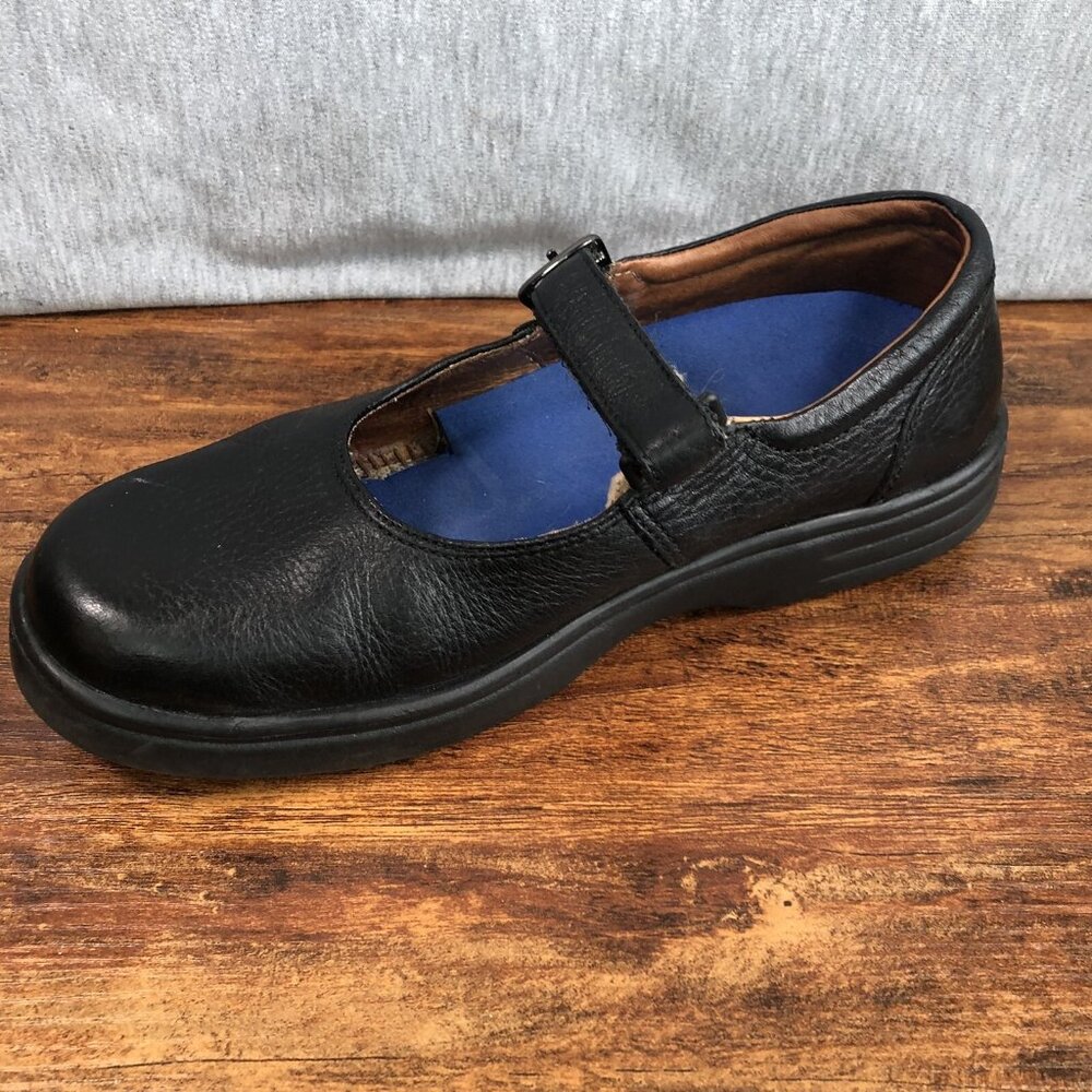 Dr. Comfort Women's‎ Size 6.5 M Diabetic Black Leather Merry Jane Comfort Shoes - Picture 6 of 9